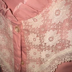 Pink Vintage Western Style Top